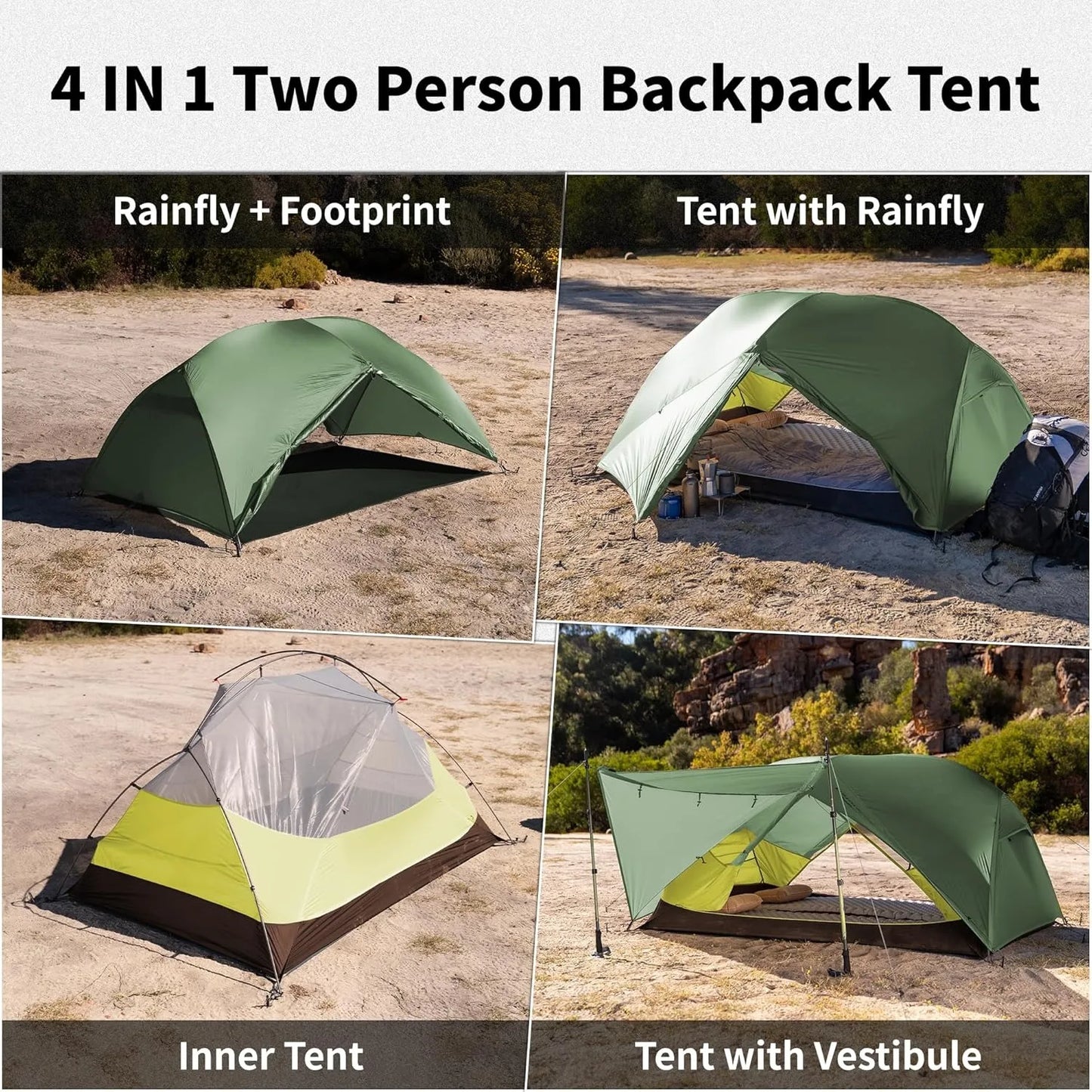 Naturehike Mongar BASE Camping Tent For Two To Three People