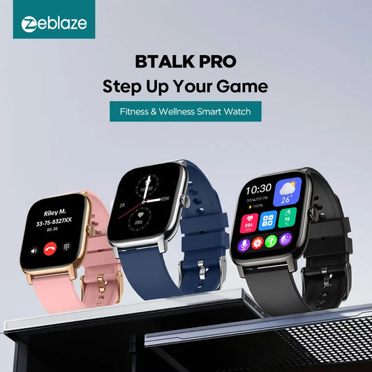 New Zeblaze Btalk Pro Voice Calling Smart Watch 1.91''HD Display Screen Advanced Health Tracking Multiple Sports Mode Smartwatch