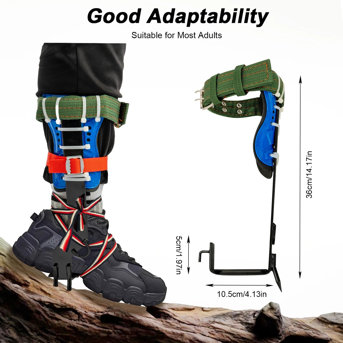 Tree Climbing Spikes Kit With Safety Belt 220Lb Arborist Gear