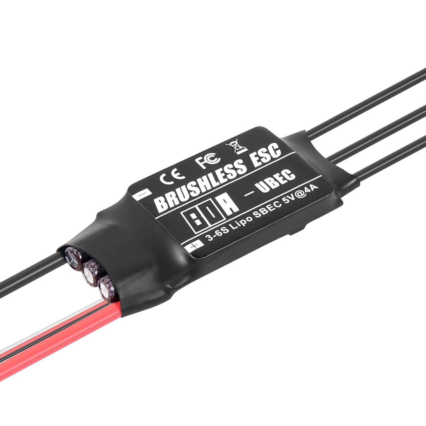 Aneegfpv 20/30/40/50/60/80A 2-6S Brushless ESC 2-4A/5V BEC For Aircraft FixedWing Multi-axis Drone