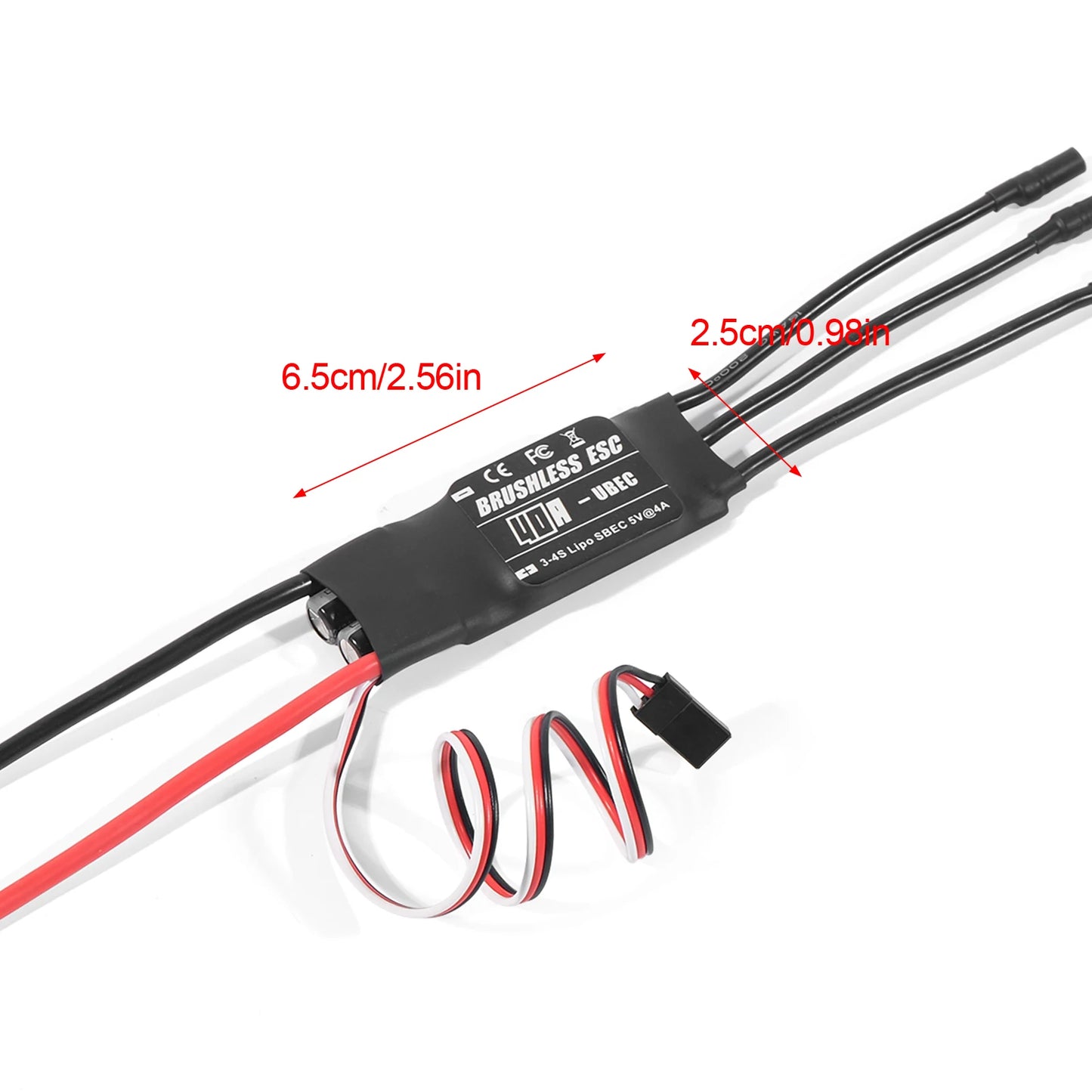 Aneegfpv 20/30/40/50/60/80A 2-6S Brushless ESC 2-4A/5V BEC For Aircraft FixedWing Multi-axis Drone