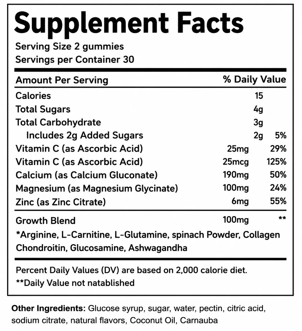 Calcium Vitamin D Gummies for Kids Adults Bone Health Support with Magnesium Zinc Vitamin C K2 Heightener Daily Supplement
