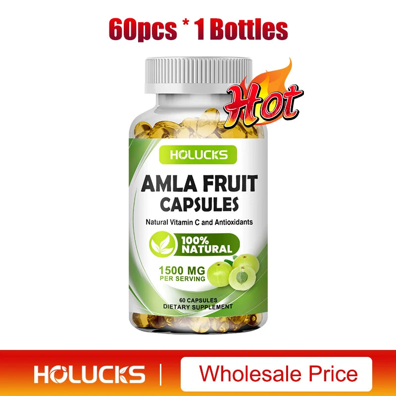 Amla Vitamin Supplements, Supports Metabolism, Detox & Digestion, Collagen Booster, Provides Cellular Defence, Skin, Hair Health