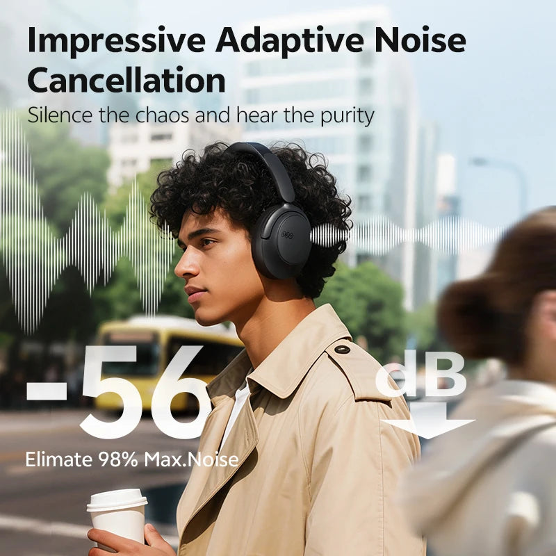 QCY H3S Over Ear Wireless Headphones HiRes LDAC Spatial Sound