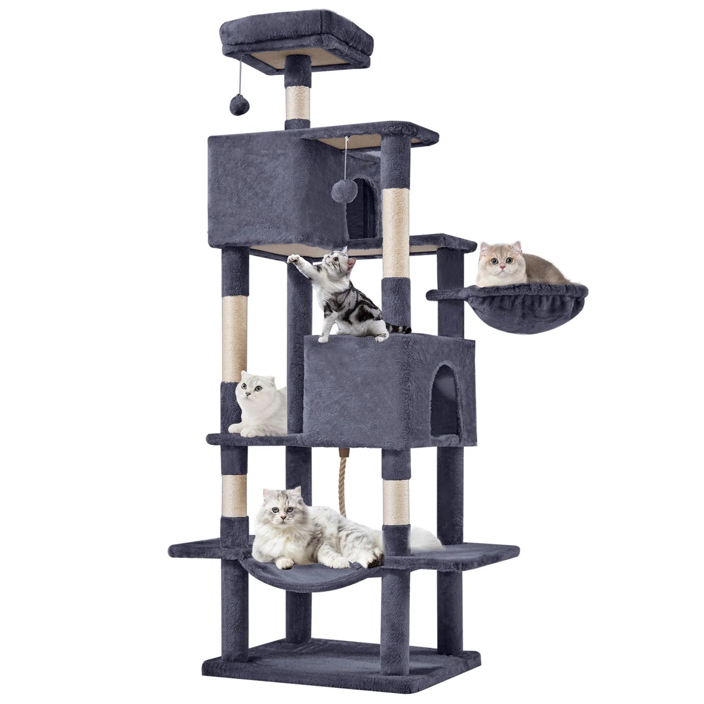 MCQ Cat Tree Tower Multi Level Climbing Sisal Posts Condo