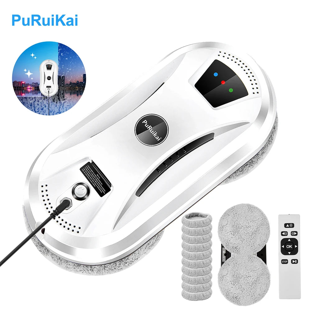 PuRuikai PRK N361 Ultra Thin Window Cleaning Robot Vacuum