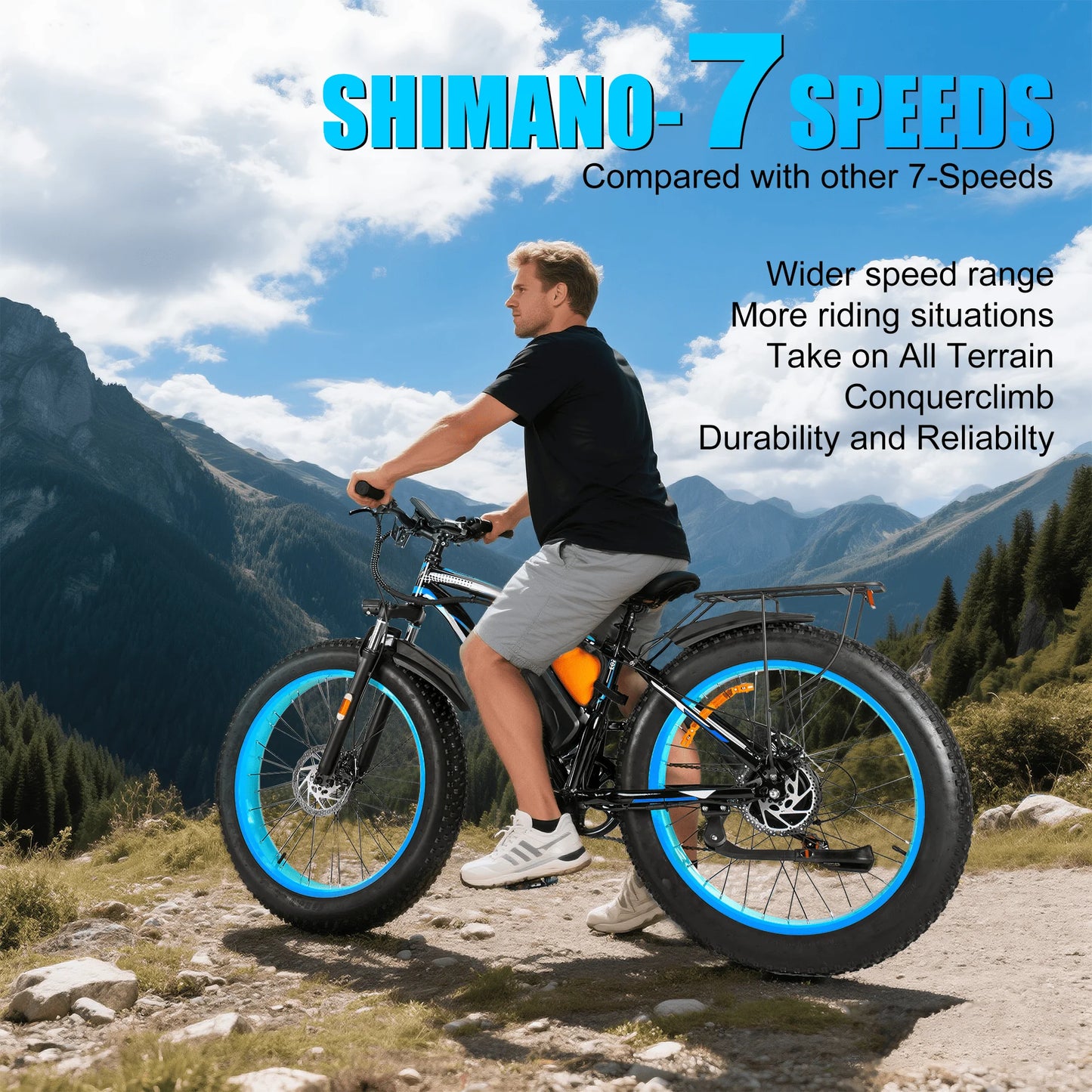 EOEOTWO Electric Bike 1500W Peak With 960Wh Battery 70 Mile
