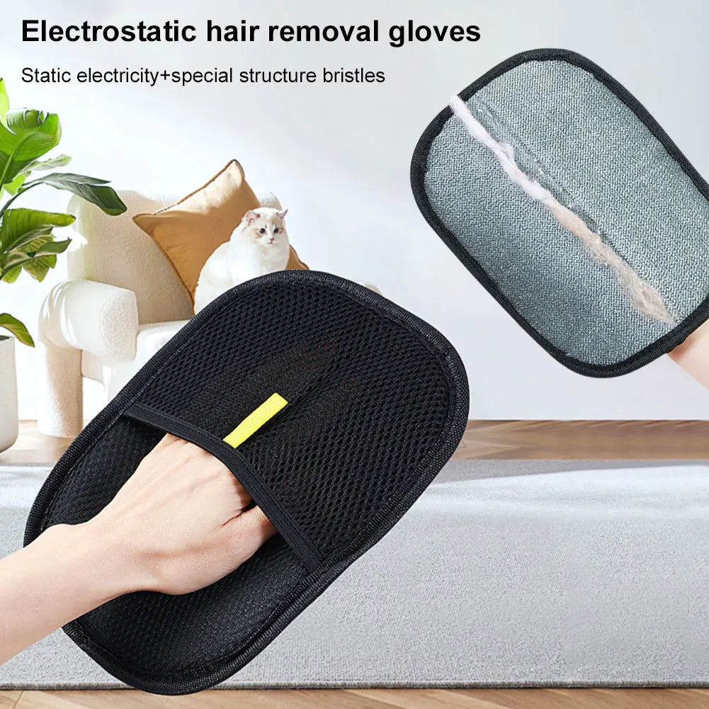 APWIKOGER Pet Deshedding Glove for Dog Cat Hair Removal