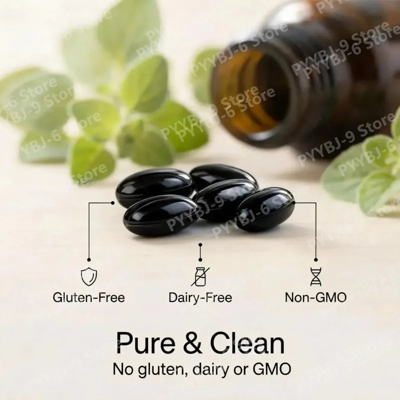 Ethiopian Black Seed Oil Softgels 60 Count 100% Natural Gluten Free Non GMO Antioxidant Immune Digestive Daily Health Supplement