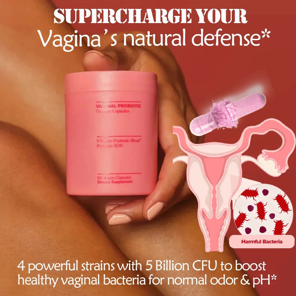 Women's Vaginal Probiotic Vitamin Capsules, Support Urinary Tract and Vaginal Health, Lactobaccilus & V-Positiv Probiotic Blend