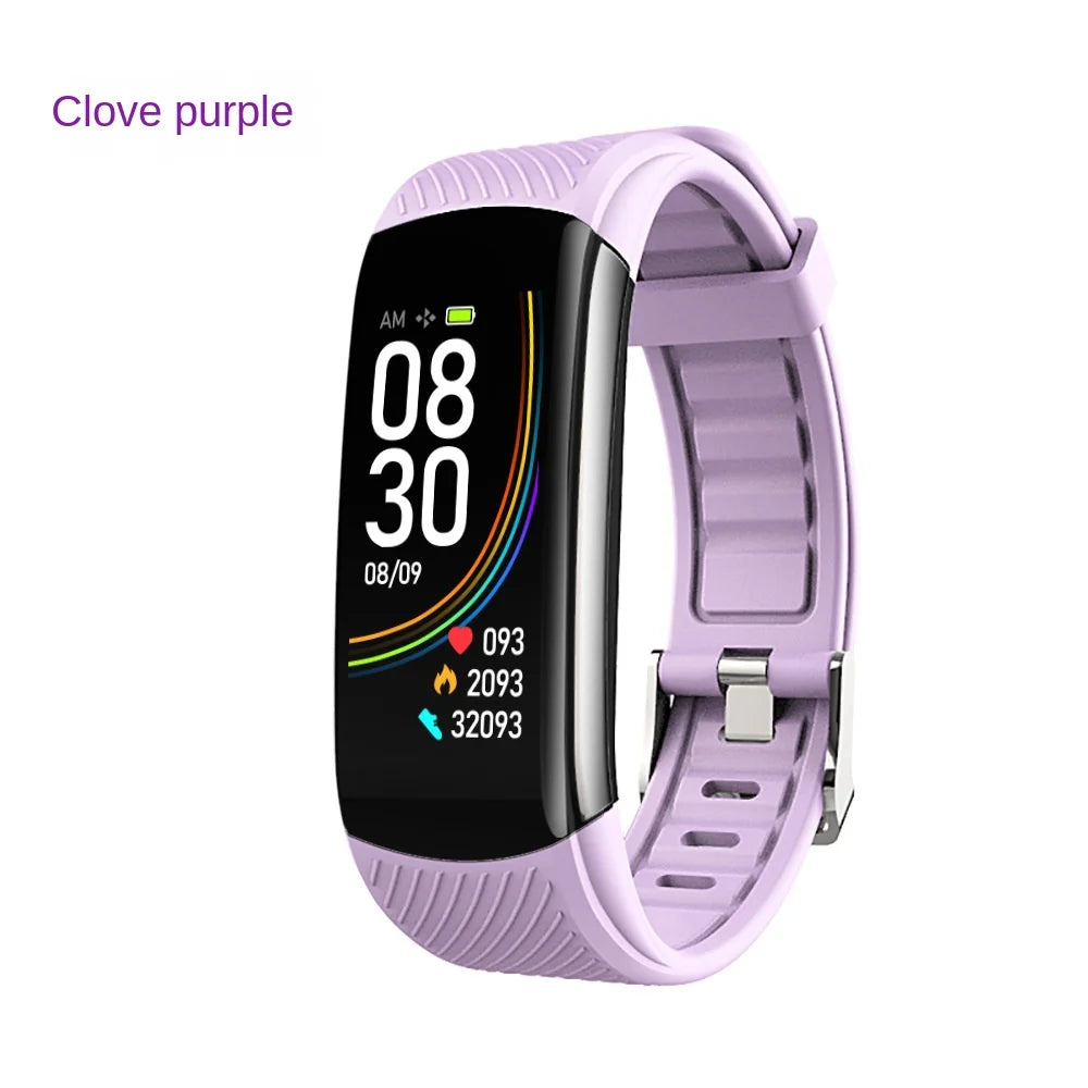 Measuring Body Temperature Blood Pressure Heart Rate Blood Oxygen Sleep Exercise Step Count Health Monitoring Smart Wristband
