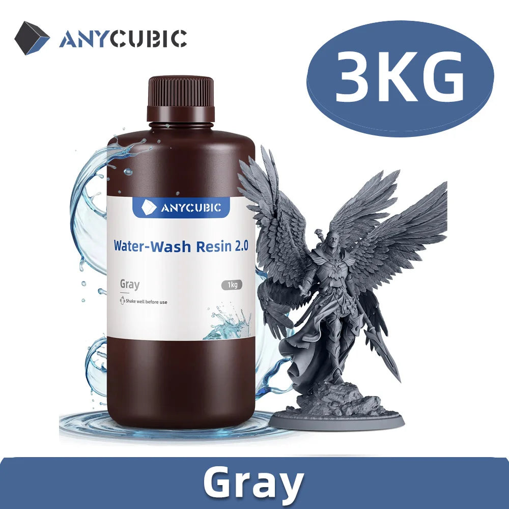 AnyCubic Waterwash Resin 2.0 High Precision Low Odor For LCD 3D Printer