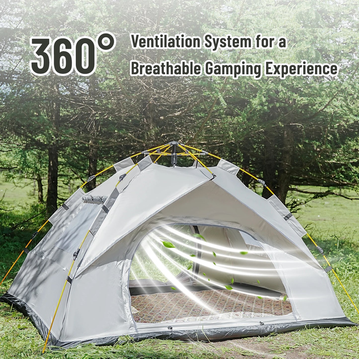 Pakicetus Instant Sun Rain Shelter For 3 To 4 People