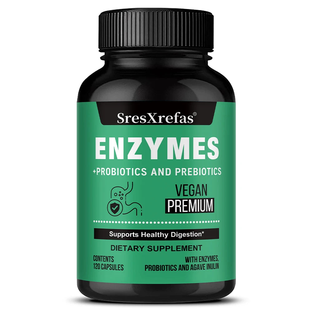 Digestive Enzymes for Bloating & Digestion-with Organic Prebiotics & Probiotics for Gut & Digestive Health, Non-GMO, Gluten Free