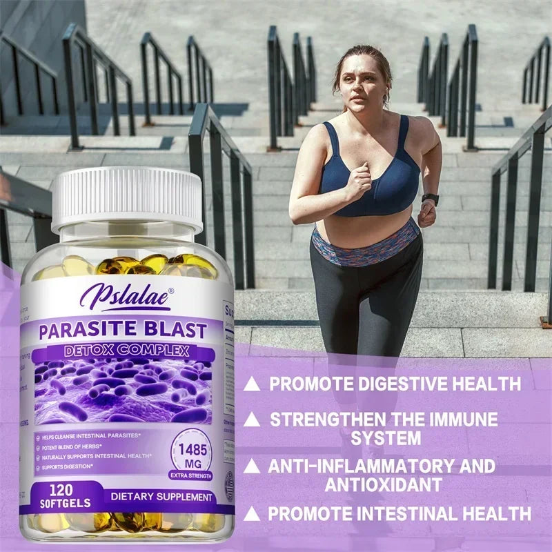 Parasite Blast Detox Complex - Promote Digestive Health, Eliminate Parasites, Detoxify The Intestines, and Enhance Immunity