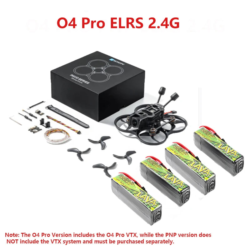 BETAFPV Pavo20 Pro II Brushless Whoop Quadcopter O4 Pro Version 2.2" Cinewhoop FPV Drone with O4 Pro Camera