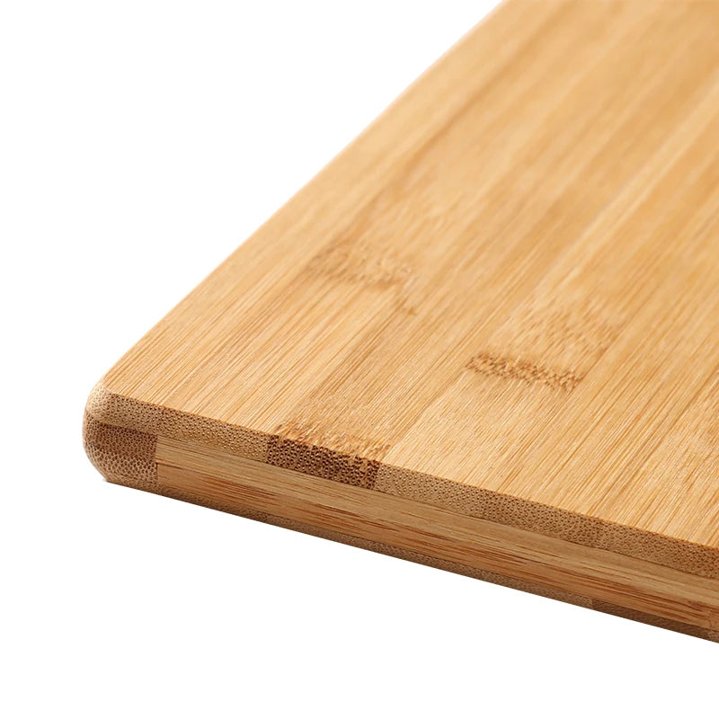 Thick Food Grade Bamboo Cutting Board with Handle, Health Classification Fruit Vegetable Chopping Block for Kitchen Cooking