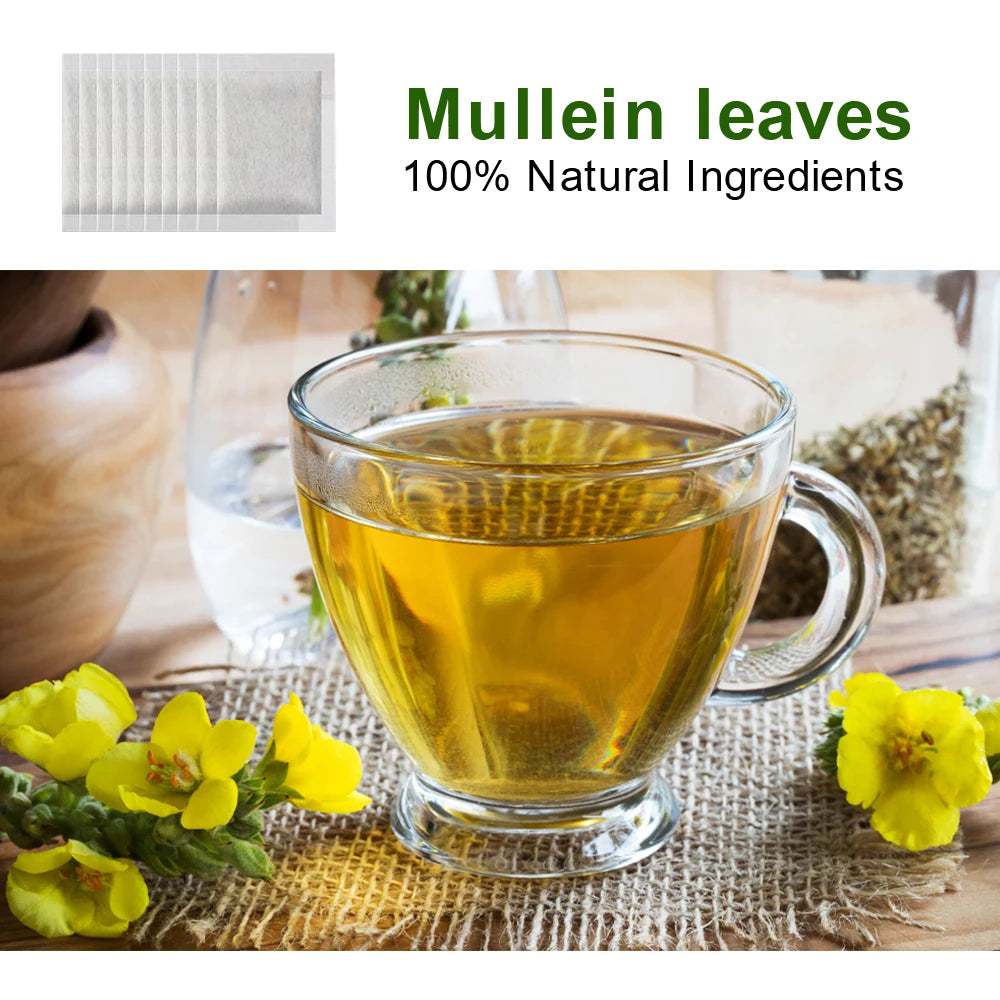 MINCH Herbal Mullein Leaf Drink for Lung Health and Detox