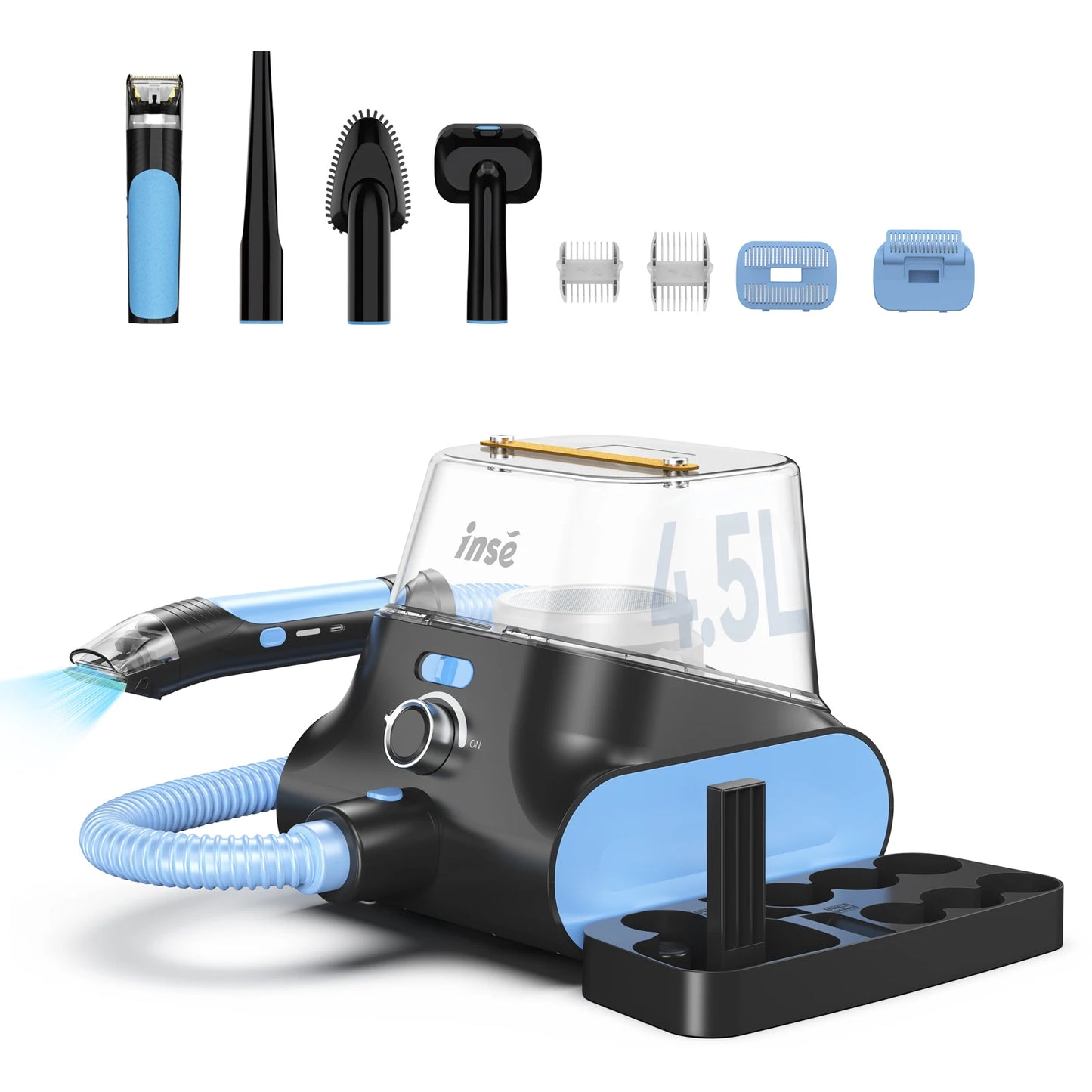 INSE P30 Pet Grooming Vacuum Ultra Quiet Hair Clipper Kit
