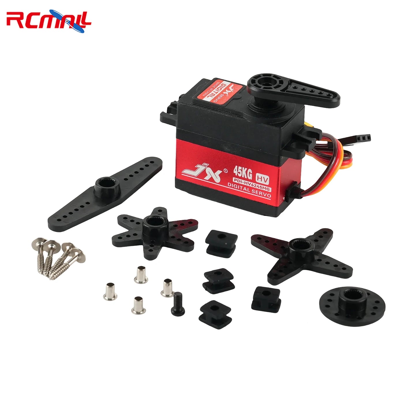 JX Servo 8.4V 45KG High Torque Metal Gear Digital Servo Robotic Servos for RC Car Robot Airplane Drone PDI-HV6245MG