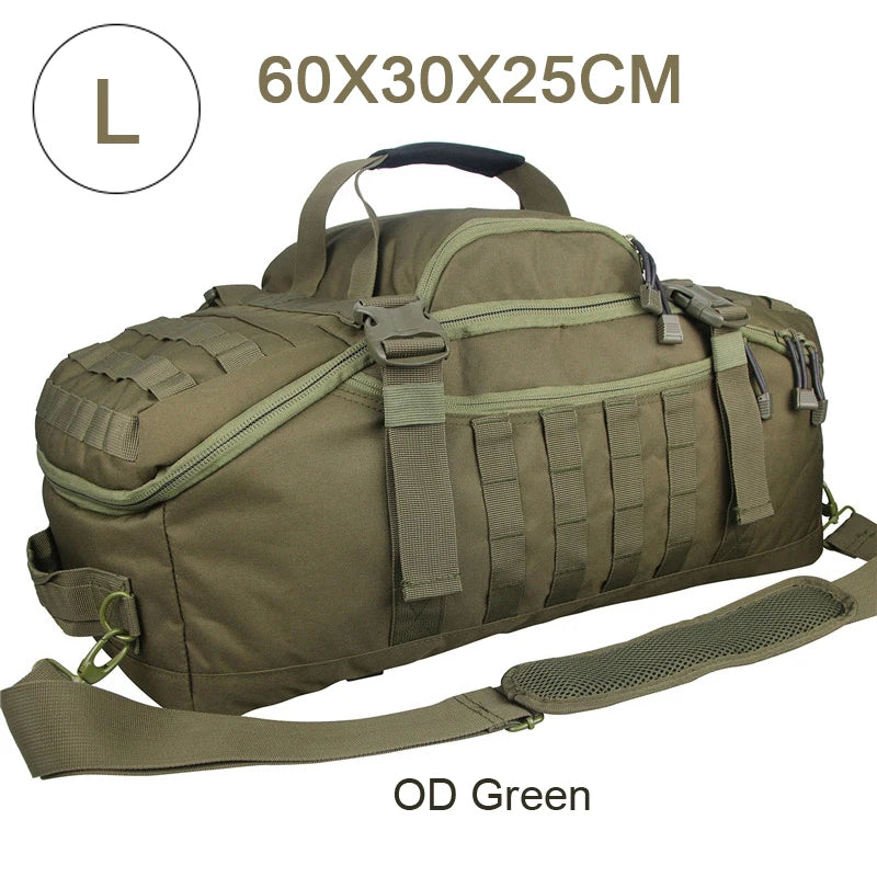 LQARMY Outdoor Mountaineering Bag Molle Tactical Backpack Hiking Camping Travel