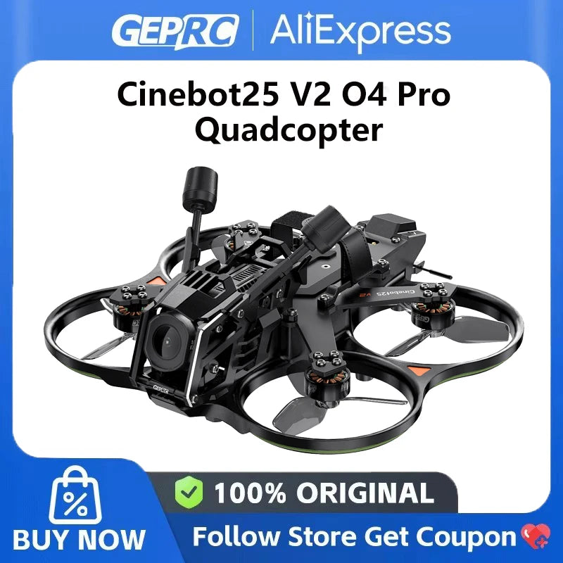 GEPRC 2026NEW Cinebot25 V2 FPV Quadcopter O4 Air Unit PRO /WTFPV SPEEDX2 1404 4600KV TAKER F722 35A AIO RC Freestyle Drone