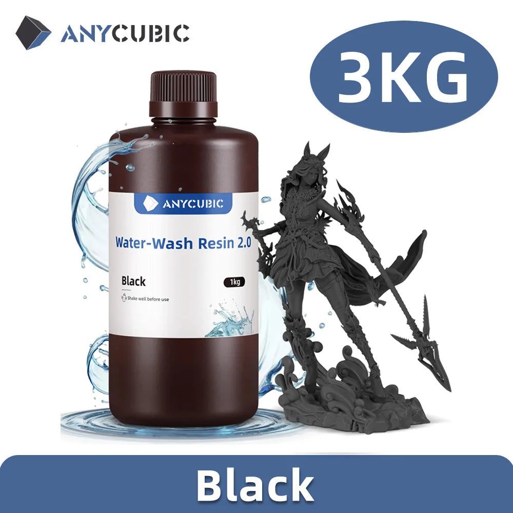 AnyCubic Waterwash Resin 2.0 High Precision Low Odor For LCD 3D Printer