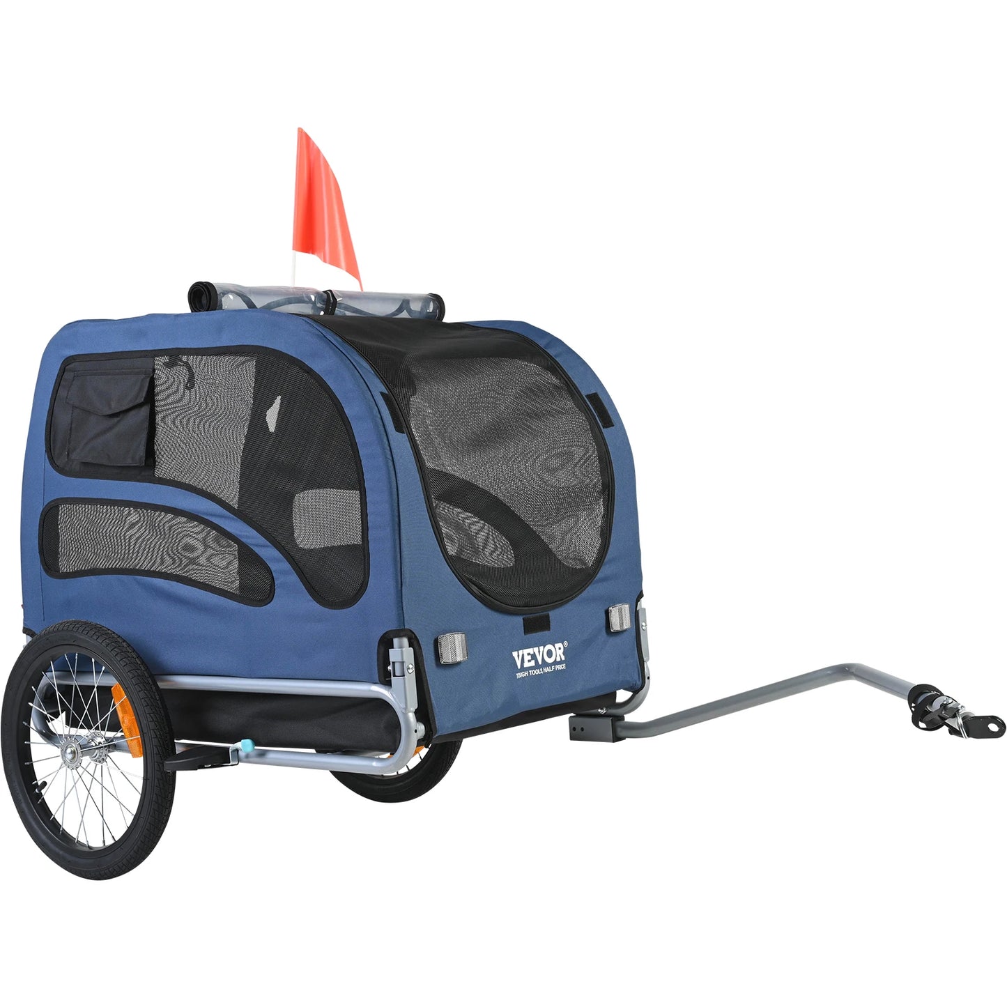 Pet Cart Bicycle Carrier Dog Bike Trailer With Reflectors Collapsible
