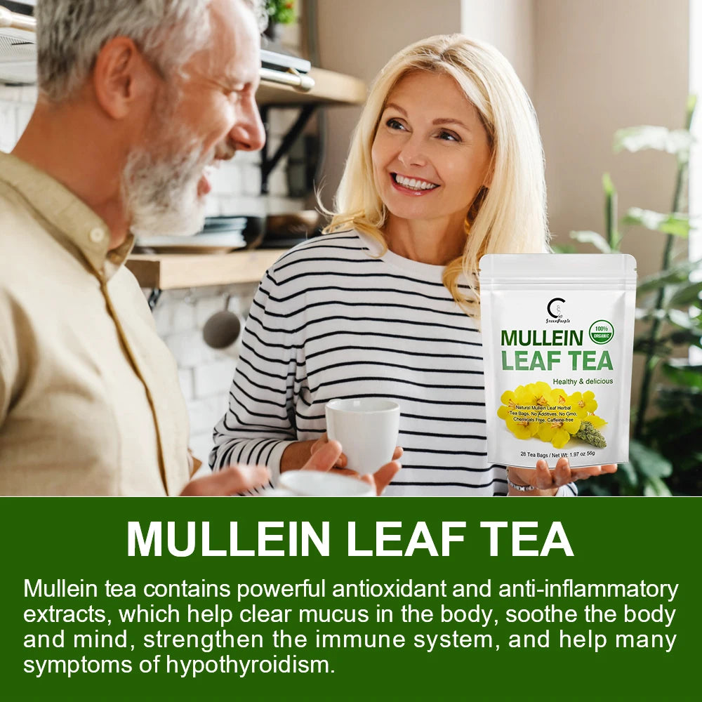 MINCH Herbal Mullein Leaf Drink for Lung Health and Detox