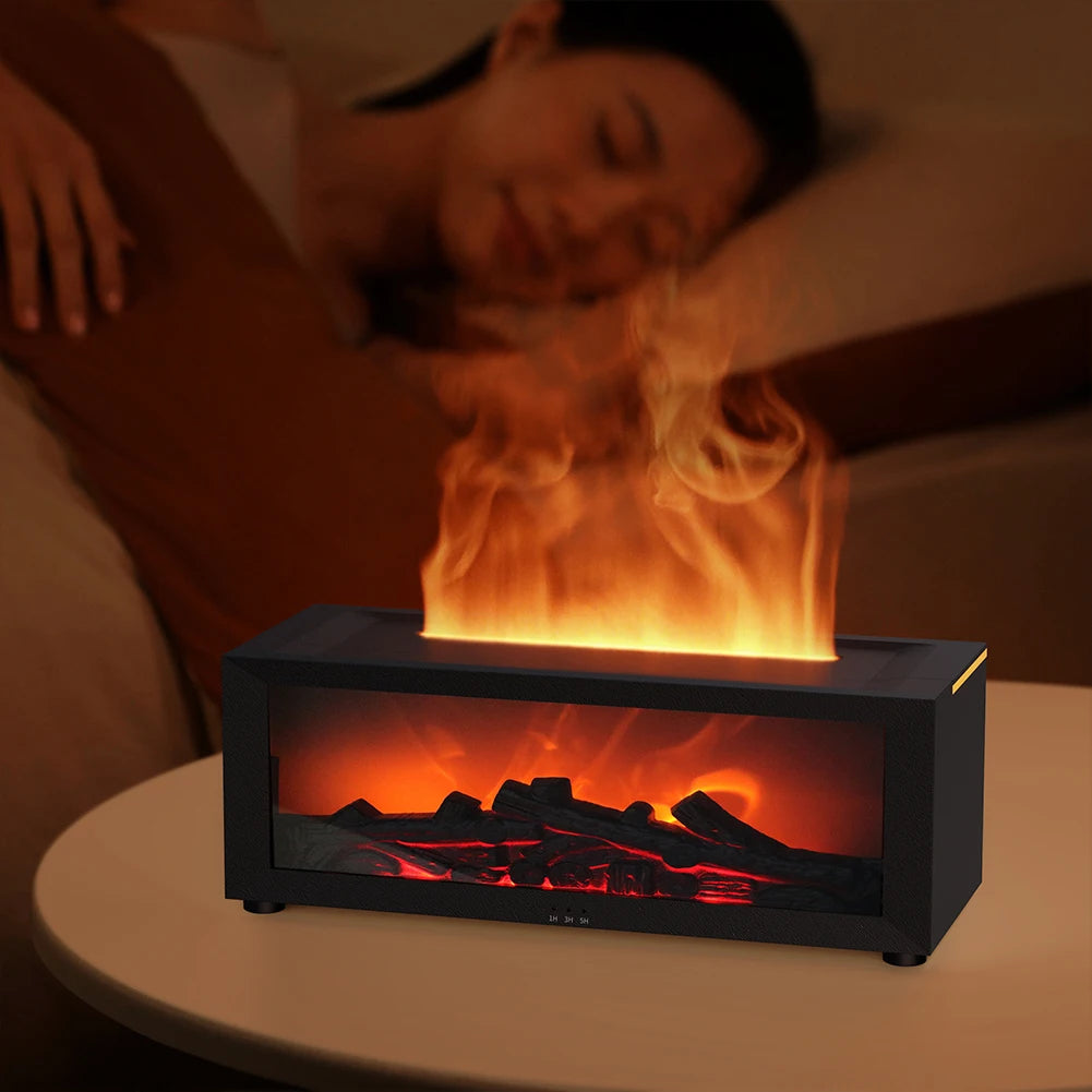 Bedroom Lasting Fragrance Machine Aroma Diffuser and Flame Humidifier