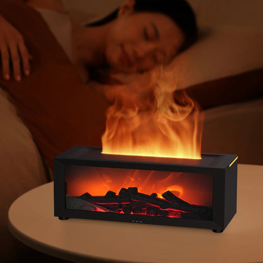 Bedroom Lasting Fragrance Machine Aroma Diffuser and Flame Humidifier