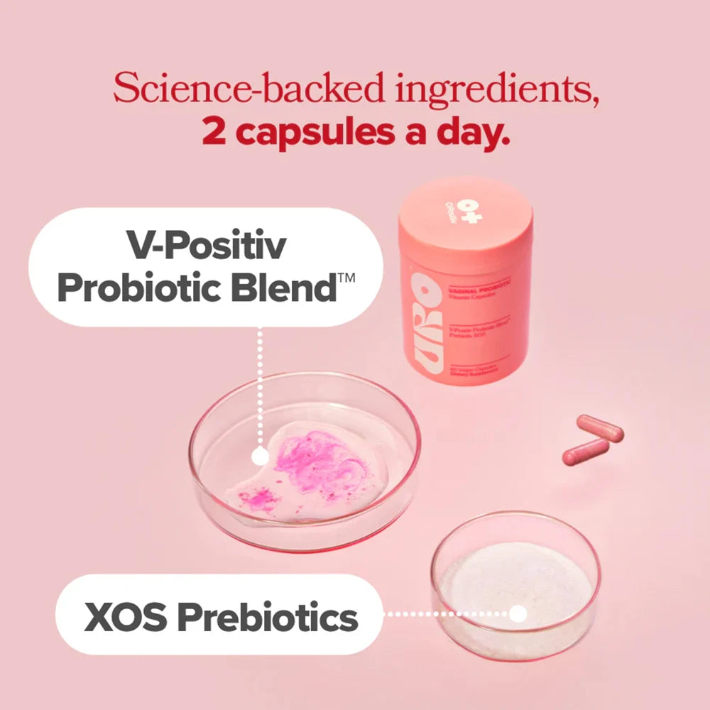 Women's Vaginal Probiotic Vitamin Capsules, Support Urinary Tract and Vaginal Health, Lactobaccilus & V-Positiv Probiotic Blend