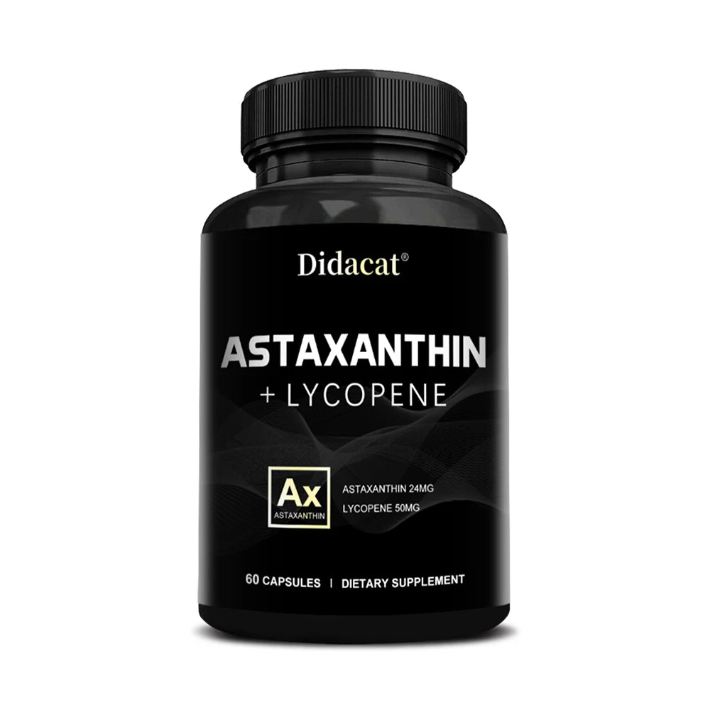 Astaxanthin Supplement for Men and Women | From Haematococcus Pluvialis Microalgae for Eye & Skin Health Support