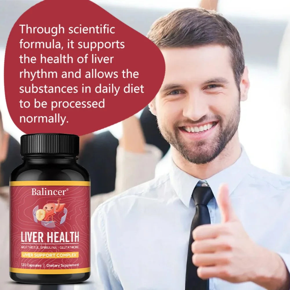 Liver Health, with Dandelion, Milk Thistle Extract, Supports Liver Cleanse, Liver Detox Function, 120 Vegetarian Capsules