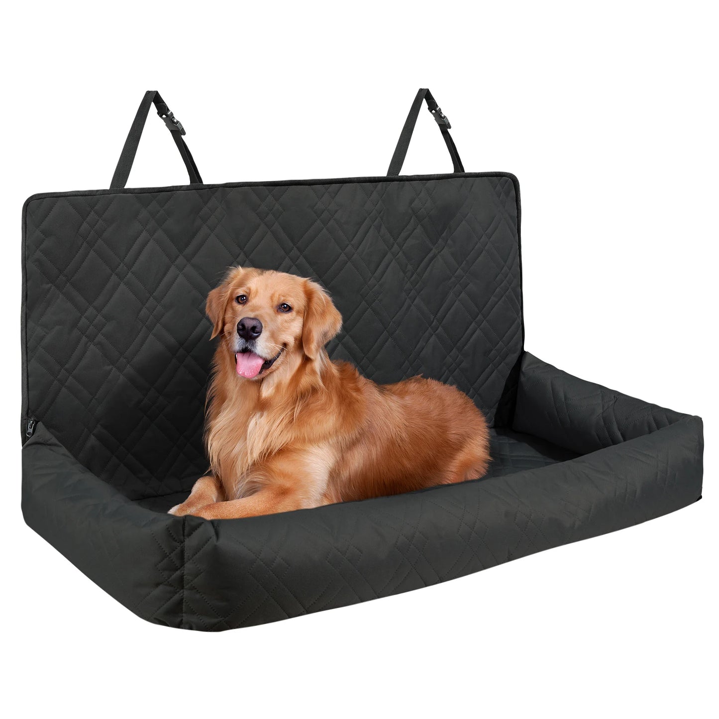SucceBuy Waterproof Dog Car Seat Booster With Clip-On Leash
