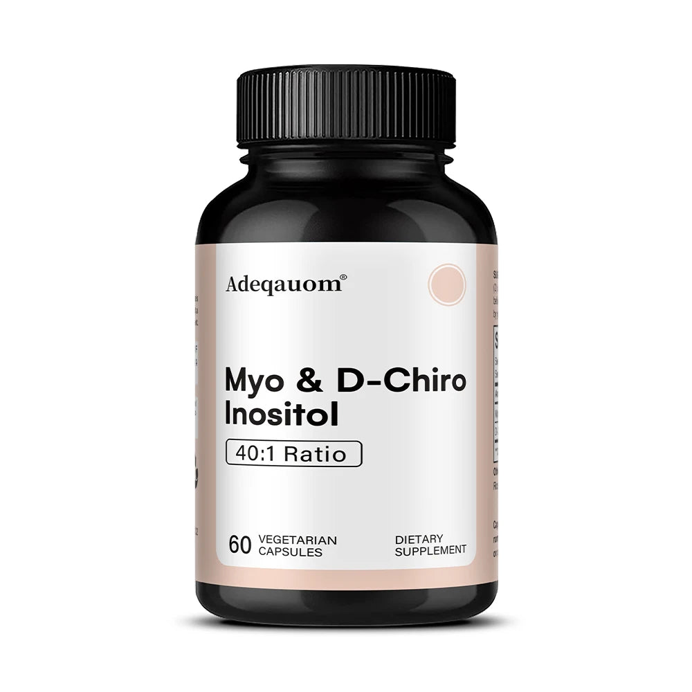 Myo-Inositol & D-Chiro Inositol Capsules - Supports Women’s Hormone Balance, Ovarian Health, Fertility & Cycle Wellness