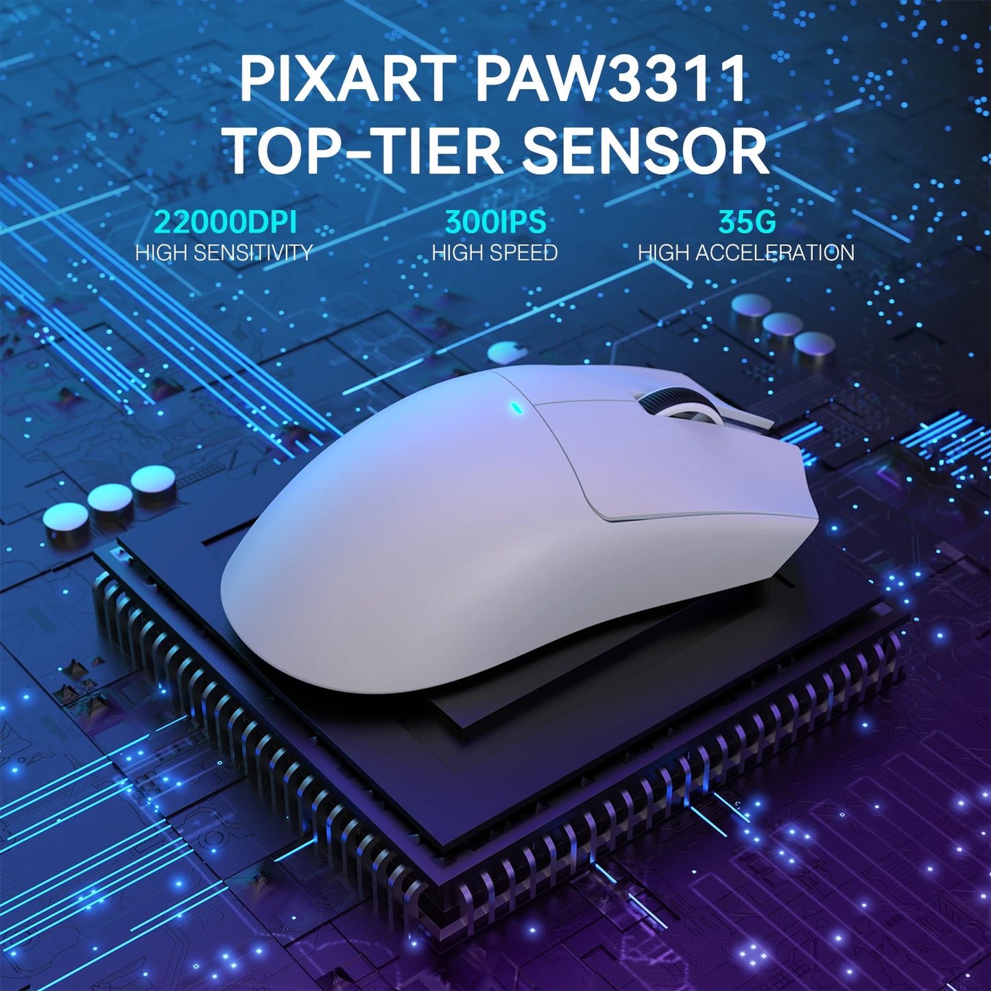 Attack Shark X11 Wireless Gaming Mouse With 22K DPI RGB