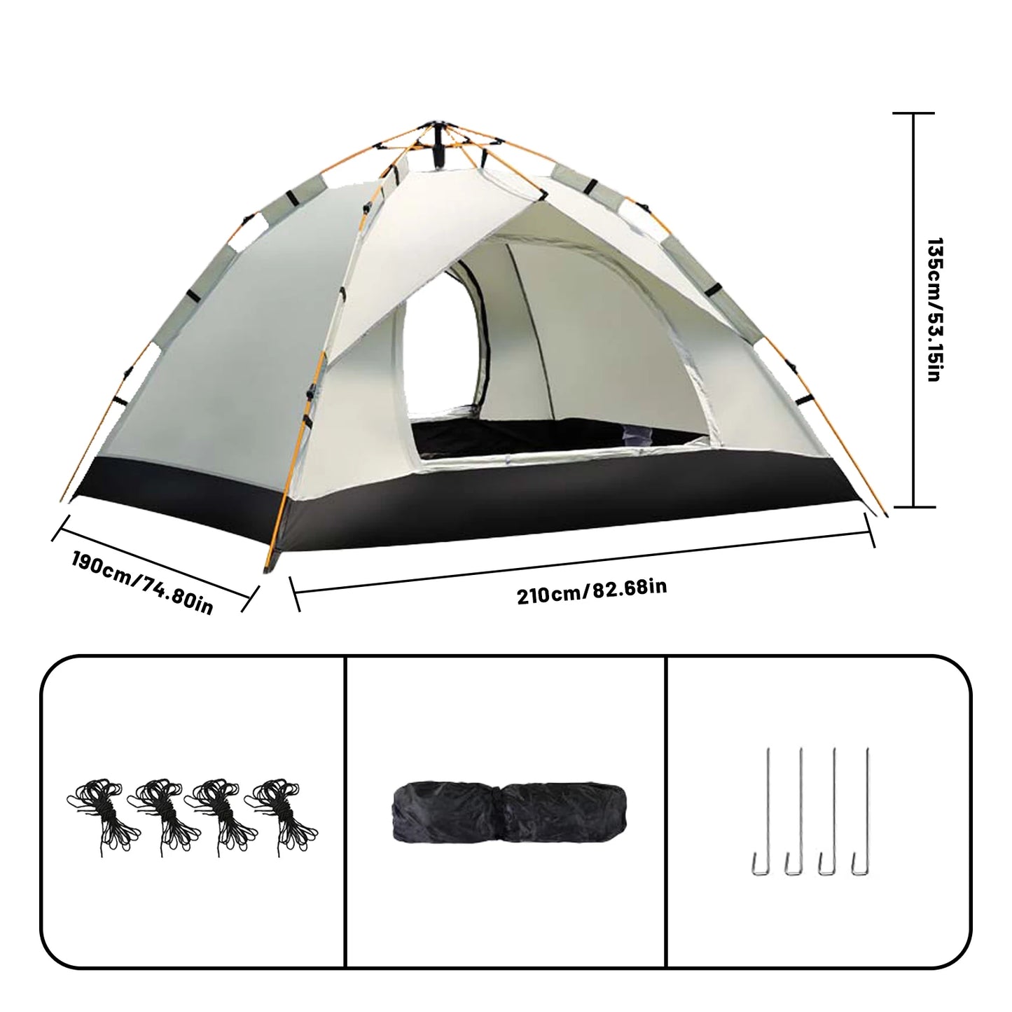 Pakicetus Instant Sun Rain Shelter For 3 To 4 People