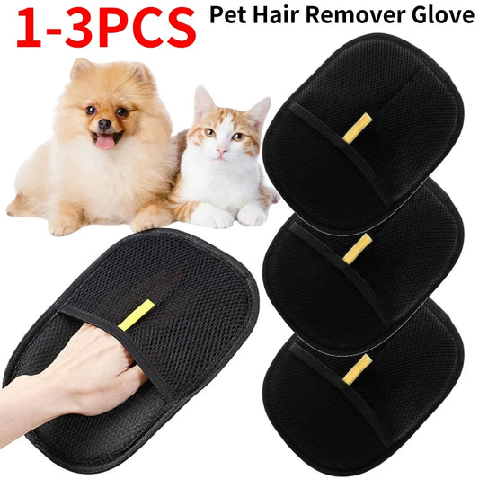 APWIKOGER Pet Deshedding Glove for Dog Cat Hair Removal