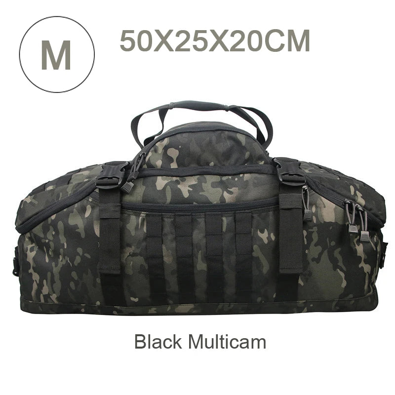 LQARMY Outdoor Mountaineering Bag Molle Tactical Backpack Hiking Camping Travel