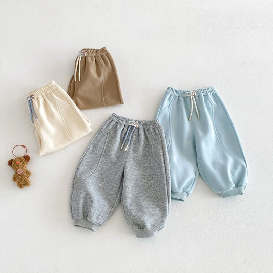 Baby Health Pants 2026 New Spring Boys' Fashion Solid Color Sports Pants Children's Korean Spring Casual Pants