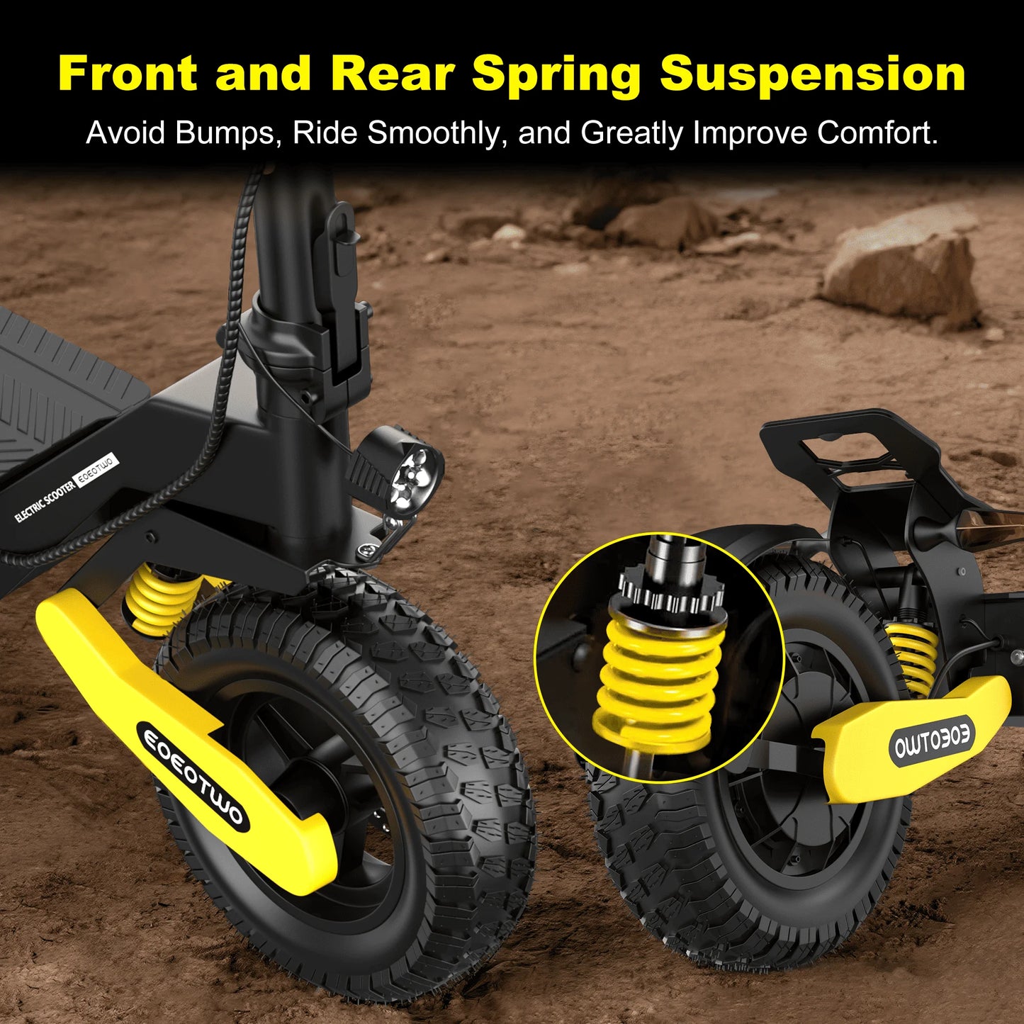 EOEOTWO 1200W Off Road Electric Scooter For Adults 48V