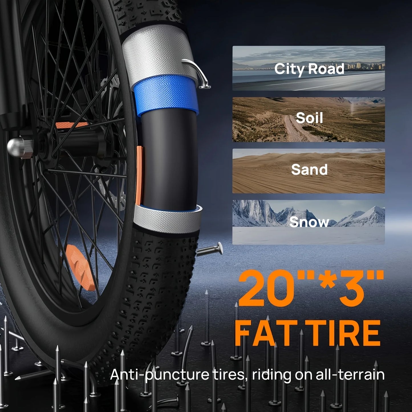 URLIFE E20 1000W Electric Bike 48V Removable Battery Disc Brakes