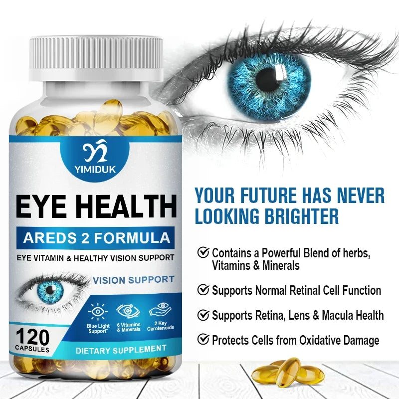 Buy 2 Get 2 Free! Eye Health Capsules, Support Reduces Eye Fatigue, Dryness & Promotes Long-Term Eye Care, Retina, Men & Women
