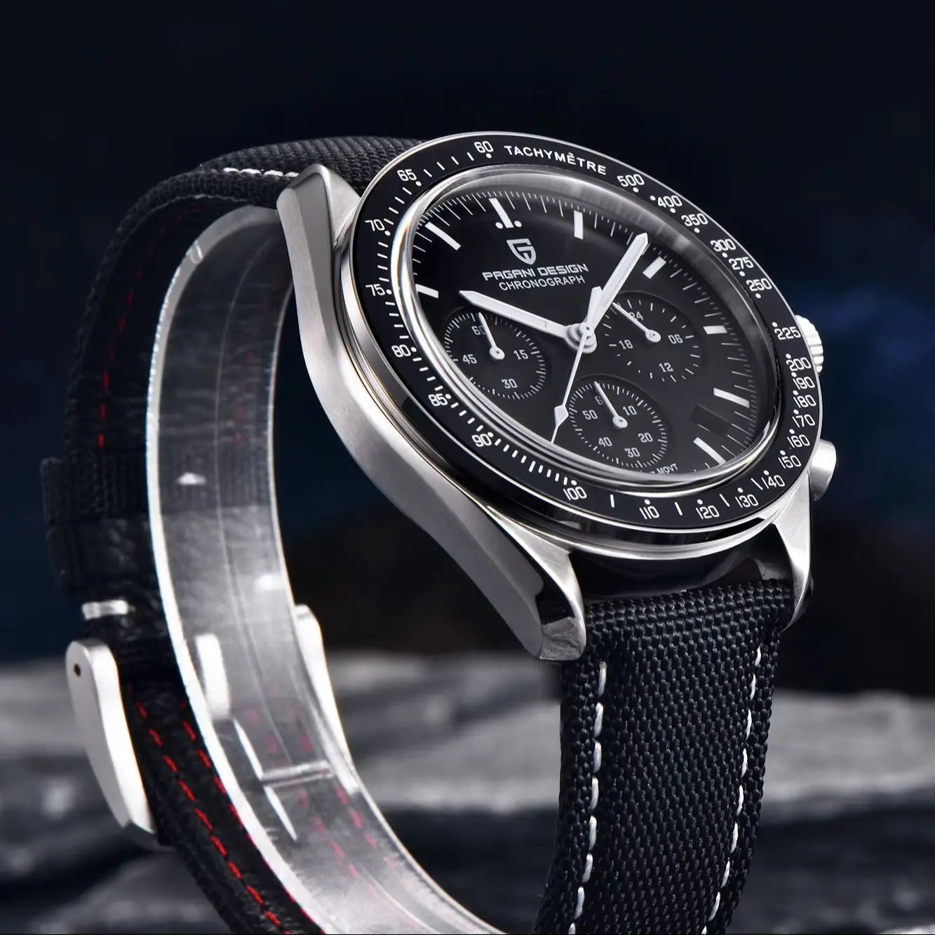 PAGANI DESIGN Luxury Quartz Chronograph Watch With Auto Date Sapphire
