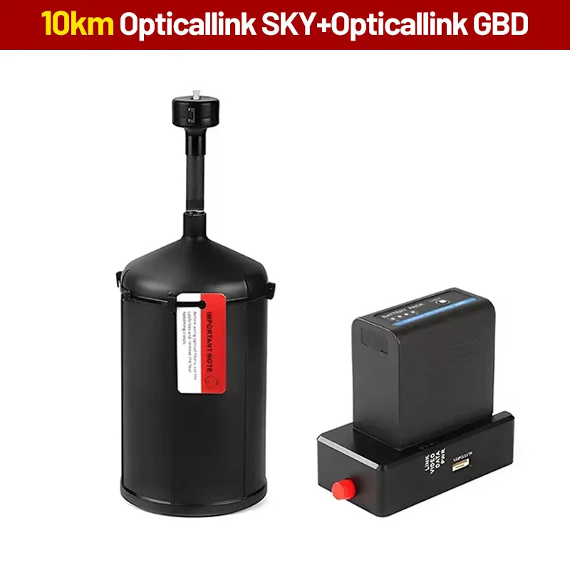 FPV Drone Optical Fiber Image Data Module 1km/2km/3km/5km/10km Anti-interference Relay Extender Optical Link Sky Up to 20km