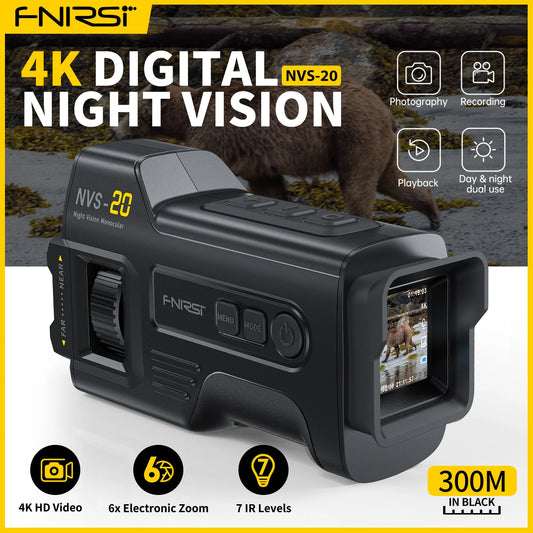FNIRSI NVS20 4K HD Night Vision Monocular With 6X Digital Zoom