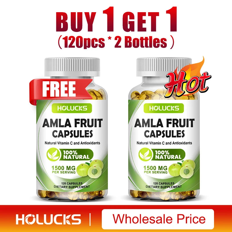 Amla Vitamin Supplements, Supports Metabolism, Detox & Digestion, Collagen Booster, Provides Cellular Defence, Skin, Hair Health
