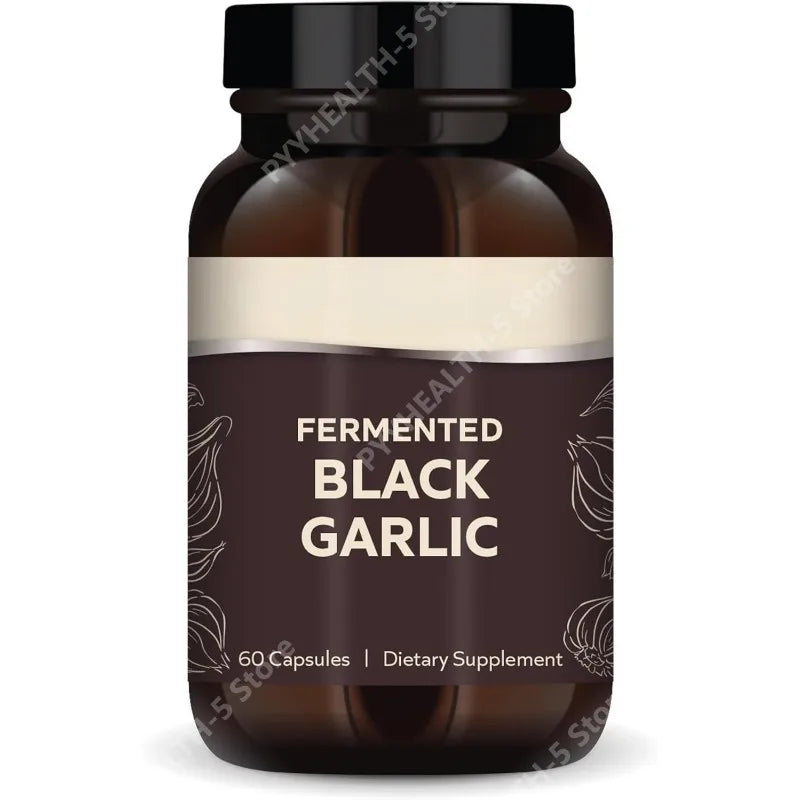 Fermented Black Garlic - Antioxidant Supplement - for Immune, Cellular & Heart Health Support - Includes S-Allyl-Cysteine