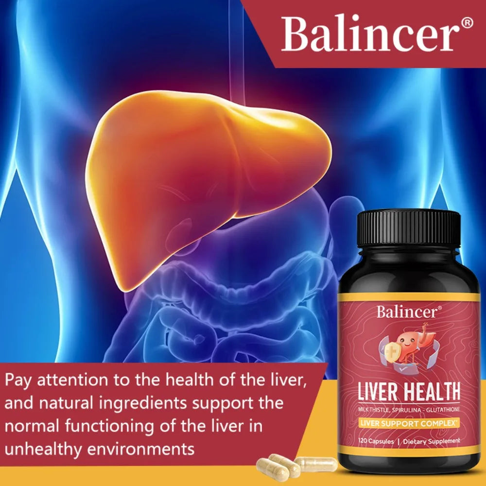 Liver Health, with Dandelion, Milk Thistle Extract, Supports Liver Cleanse, Liver Detox Function, 120 Vegetarian Capsules